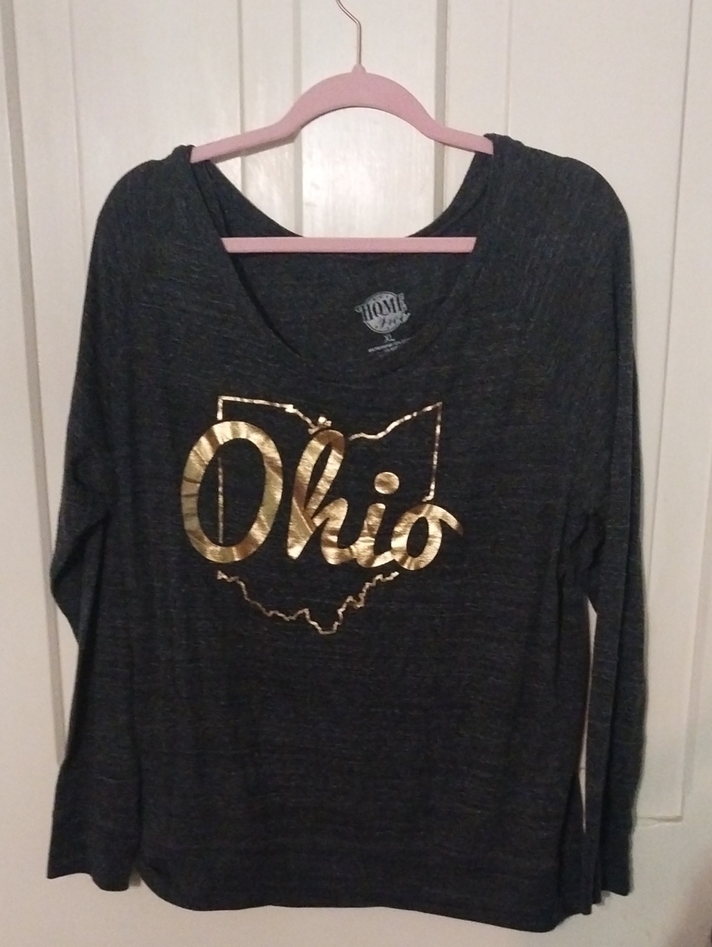 Ohio Gold Foil Graphic Long Sleeve Tee